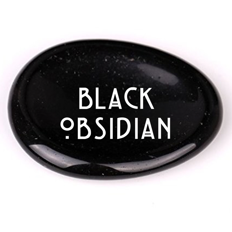 Crystal for Root Chakra :: BLACK OBSIDIAN // releases disharmony; protects from negativity + blocks psychic attack; aids in digestion; stimulates growth and transformation