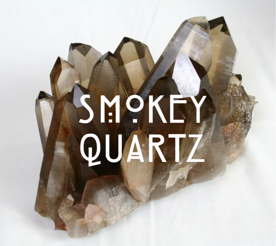 Crystal for Root Chakra :: SMOKEY QUARTZ// relieves tension + stress, anxiety, or panic attacks; wards off negative thinking, eliminates worry + doubt when faced with chaos or confusion